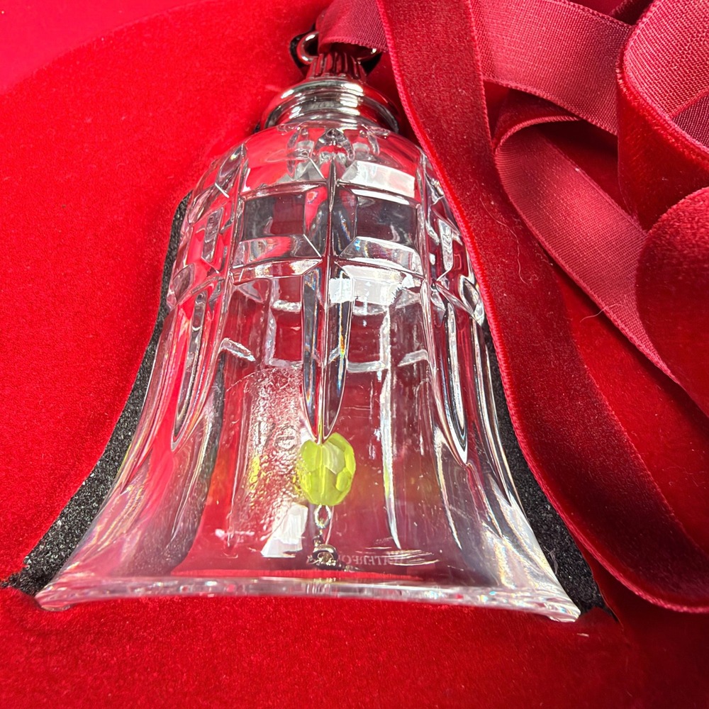 Waterford Crystal 12 Days of Christmas 10th Ed Ten Lords-a-Leaping Bell Ornament